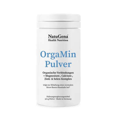 Sie sehen eine Packung NatuGena OrgaMin Pulver, Produktbild: 01 NatuGena OrgaMin Pulver, A-Nr.: 5178346 - 01