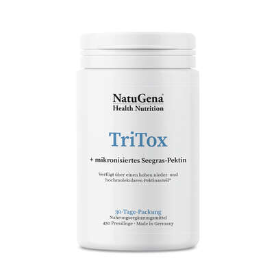 Sie sehen eine Packung NatuGena Tritox Presslinge, Produktbild: 01 NatuGena Tritox Presslinge, A-Nr.: 5404110 - 01