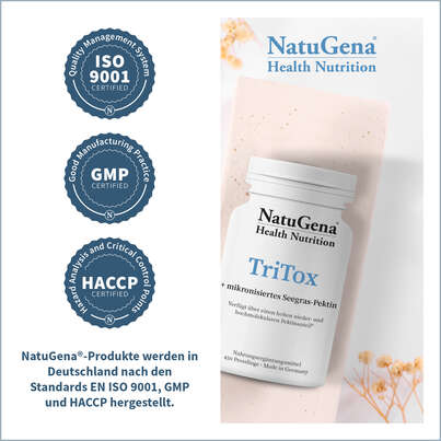 Sie sehen eine Packung NatuGena Tritox Presslinge, Produktbild: 03 NatuGena Tritox Presslinge, A-Nr.: 5404110 - 03