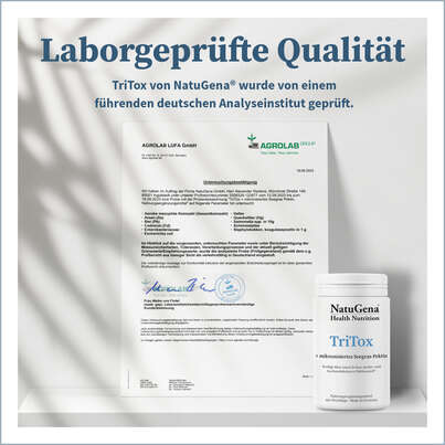 Sie sehen eine Packung NatuGena Tritox Presslinge, Produktbild: 05 NatuGena Tritox Presslinge, A-Nr.: 5404110 - 05