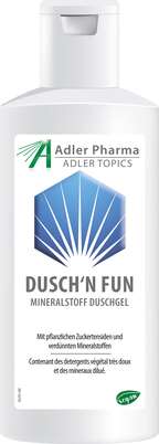 Sie sehen eine Packung Adler Dusch´N Fun Duschgel, Produktbild: 01 Adler Dusch´N Fun Duschgel, A-Nr.: 3032466 - 01