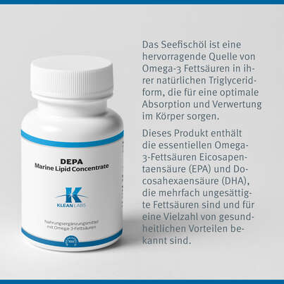 Depa Marine Lipid Concentrate Omega-3 Klean Labs Weichkapseln, A-Nr.: 5598255 - 07
