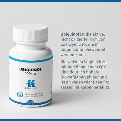 Ubiquinol 100 mg Klean Labs Weichkapsel, A-Nr.: 5395581 - 07