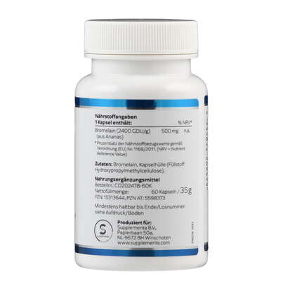 Bromelain Kapseln 500 mg Klean Labs, A-Nr.: 5598373 - 02