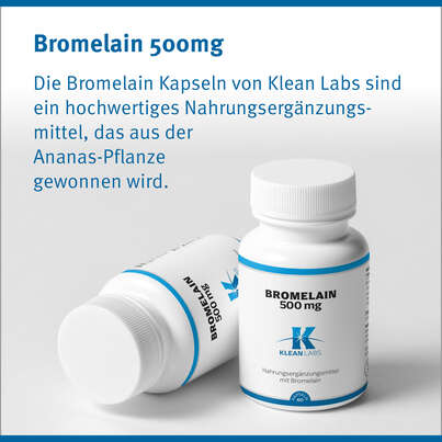 Bromelain Kapseln 500 mg Klean Labs, A-Nr.: 5598373 - 06