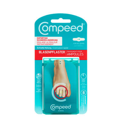 Sie sehen eine Packung COMPEED H.C. BLASENPFL ZEH XS, Produktbild: 01 COMPEED H.C. BLASENPFL ZEH XS, A-Nr.: 2699151 - 01