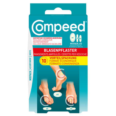 Sie sehen eine Packung COMPEED MIXPACK BLASENPFL, Produktbild: 01 COMPEED MIXPACK BLASENPFL, A-Nr.: 5637972 - 01