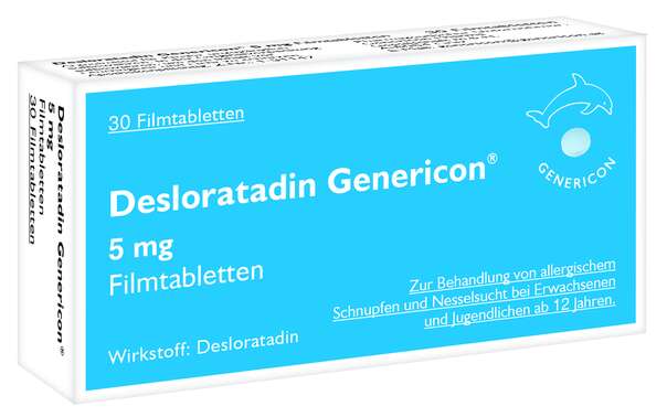 Desloratadin Genericon® lindert Allergiesymptome, A-Nr.: 3903027 - 01