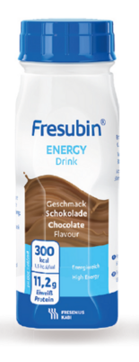 Sie sehen eine Packung Fresubin® Energy Drink Schokolade, Produktbild: 01 Fresubin® Energy Drink Schokolade, A-Nr.: 3792757 - 01
