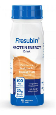 Sie sehen eine Packung Fresubin® Protein Energy Drink Multifrucht, Produktbild: 01 Fresubin® Protein Energy Drink Multifrucht, A-Nr.: 4442172 - 01