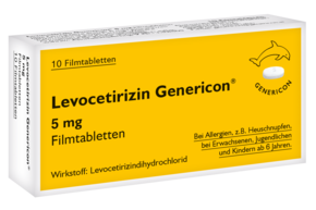 Levocetirizin Genericon® lindert Allergiesymptome, A-Nr.: 3545800 - 01