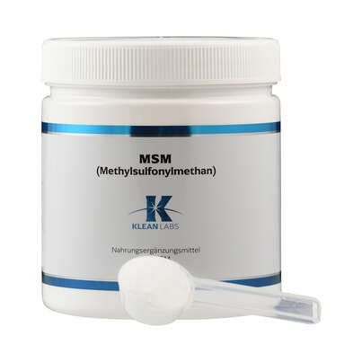 Sie sehen eine Packung MSM Pulver Klean Labs, Produktbild: 04 MSM Pulver Klean Labs, A-Nr.: 5747548 - 04