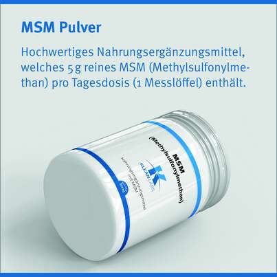 Sie sehen eine Packung MSM Pulver Klean Labs, Produktbild: 06 MSM Pulver Klean Labs, A-Nr.: 5747548 - 06