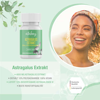 Vitabay Astragalus Extrakt 1600 mg Kapseln, A-Nr.: 5878380 - 05