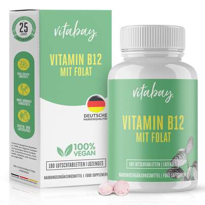 Vitabay Vitamin B12 mit Folat Lutschtabletten, A-Nr.: 5878428 - 01