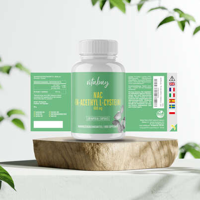 Vitabay NAC (N-ACETHYL L-CYSTEIN) 600 mg Kapseln, A-Nr.: 5878150 - 05