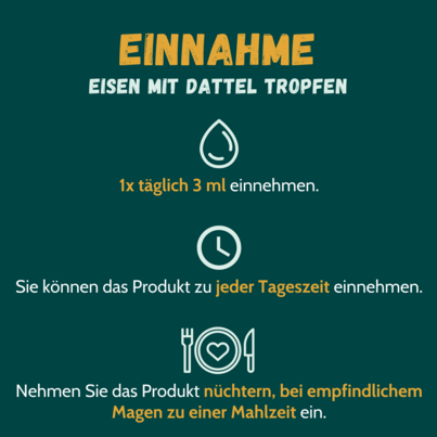 Sie sehen eine Packung Eisen flüssig mit Dattelextrakt 100 ml, Produktbild: 02 Eisen flüssig mit Dattelextrakt 100 ml, A-Nr.: 5173745 - 02