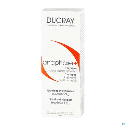 Sie sehen eine Packung Ducray Anaphase+ Ergänzungs-shampoo Gegen Haarausfall 200ml, Produktbild: 02 Ducray Anaphase+ Ergänzungs-shampoo Gegen Haarausfall 200ml, A-Nr.: 4541046 - 02