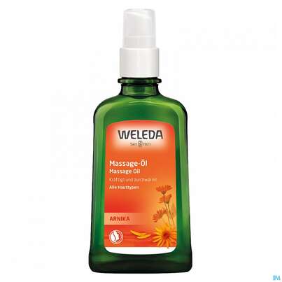 Sie sehen eine Packung Massage Oel -weleda +arnika Neu 100ml, Produktbild: 02 Massage Oel -weleda +arnika Neu 100ml, A-Nr.: 4583576 - 02