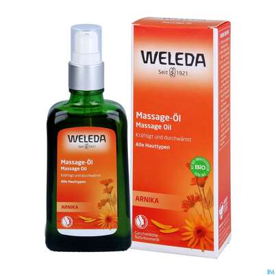 Sie sehen eine Packung Massage Oel -weleda +arnika Neu 100ml, Produktbild: 05 Massage Oel -weleda +arnika Neu 100ml, A-Nr.: 4583576 - 05
