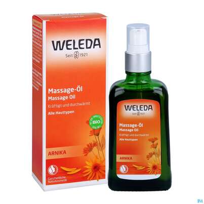Sie sehen eine Packung Massage Oel -weleda +arnika Neu 100ml, Produktbild: 06 Massage Oel -weleda +arnika Neu 100ml, A-Nr.: 4583576 - 06