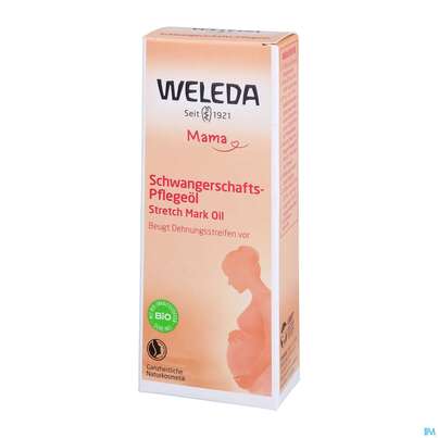 Sie sehen eine Packung Weleda Schwangerschafts-pflegeoel Neu 100ml, Produktbild: 04 Weleda Schwangerschafts-pflegeoel Neu 100ml, A-Nr.: 4583665 - 04