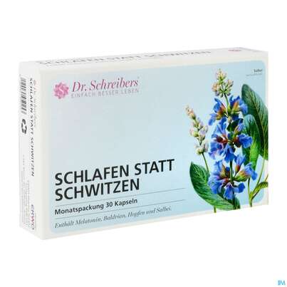 Sie sehen eine Packung Dr.schreibers Schlafen Statt Schwitzen 30st, Produktbild: 02 Dr.schreibers Schlafen Statt Schwitzen 30st, A-Nr.: 4575878 - 02