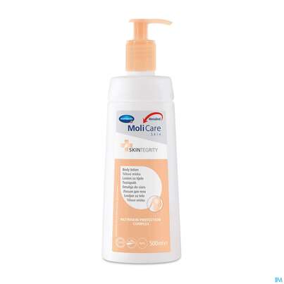 Sie sehen eine Packung Molicare Skin Koerperlotion 500ml, Produktbild: 01 Molicare Skin Koerperlotion 500ml, A-Nr.: 4738004 - 01