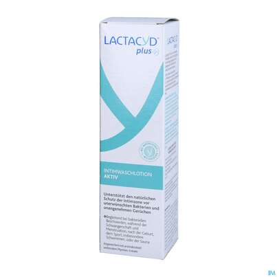 Sie sehen eine Packung Lactacyd Intimwaschlotion +aktiv Lactacyd Plus Antibakteriell 250ml, Produktbild: 02 Lactacyd Intimwaschlotion +aktiv Lactacyd Plus Antibakteriell 250ml, A-Nr.: 5605044 - 02