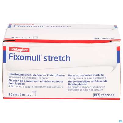 Sie sehen eine Packung Fixierbinden Fixomull/stretch/leukopl. Fixierverband 2mx10cm 7999205 1st, Produktbild: 01 Fixierbinden Fixomull/stretch/leukopl. Fixierverband 2mx10cm 7999205 1st, A-Nr.: 4746765 - 01