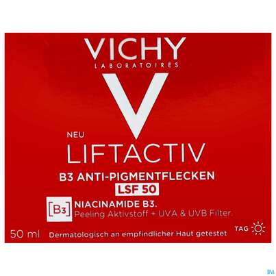 Vichy Liftactiv B3 Anti-pigmentflecken Creme Lsf50 50ml, A-Nr.: 5662504 - 03