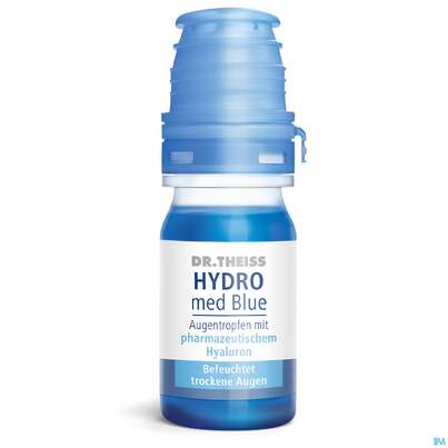Sie sehen eine Packung Augentropfen Dr.theiss Hydro Med Blue 10ml, Produktbild: 08 Augentropfen Dr.theiss Hydro Med Blue 10ml, A-Nr.: 5680471 - 08