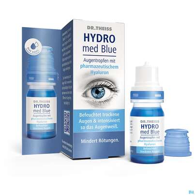 Sie sehen eine Packung Augentropfen Dr.theiss Hydro Med Blue 10ml, Produktbild: 07 Augentropfen Dr.theiss Hydro Med Blue 10ml, A-Nr.: 5680471 - 07