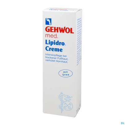 Sie sehen eine Packung Gehwol Med.lipidro Creme Nr 64142 125ml, Produktbild: 02 Gehwol Med.lipidro Creme Nr 64142 125ml, A-Nr.: 2711863 - 02