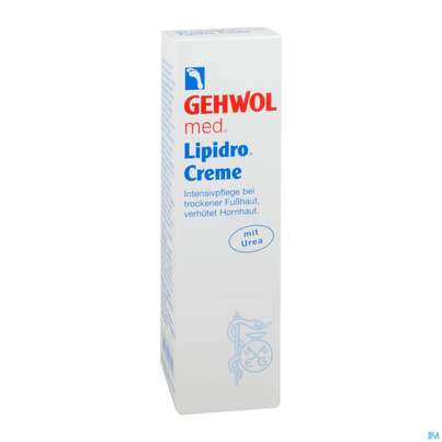 Sie sehen eine Packung Gehwol Med.lipidro Creme Nr 64142 125ml, Produktbild: 03 Gehwol Med.lipidro Creme Nr 64142 125ml, A-Nr.: 2711863 - 03