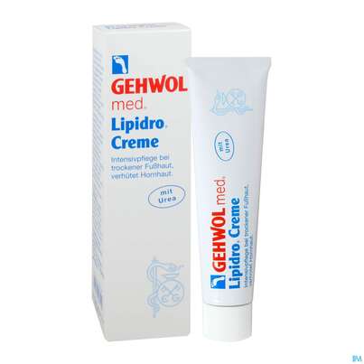 Sie sehen eine Packung Gehwol Med.lipidro Creme Nr 64142 125ml, Produktbild: 04 Gehwol Med.lipidro Creme Nr 64142 125ml, A-Nr.: 2711863 - 04