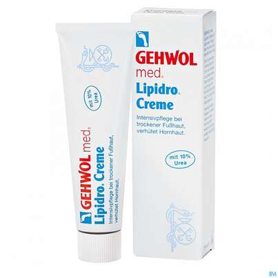 Sie sehen eine Packung Gehwol Med.lipidro Creme Nr 64142 125ml, Produktbild: 06 Gehwol Med.lipidro Creme Nr 64142 125ml, A-Nr.: 2711863 - 06