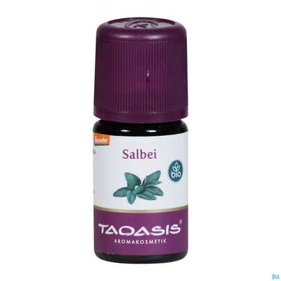 Sie sehen eine Packung Taoasis Salbeiöl Bio|demeter 5ml, Produktbild: 01 Taoasis Salbeiöl Bio|demeter 5ml, A-Nr.: 3165581 - 01