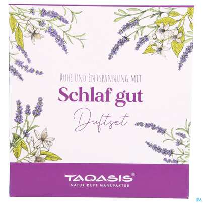 Sie sehen eine Packung Taoasis Schlaf Gut Duftset Mit 5ml Schlaf Gut Und Tonkrug, Produktbild: 01 Taoasis Schlaf Gut Duftset Mit 5ml Schlaf Gut Und Tonkrug, A-Nr.: 3165724 - 01