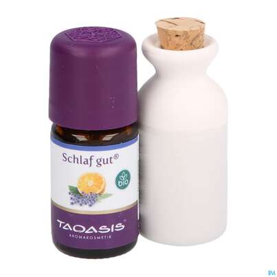 Sie sehen eine Packung Taoasis Schlaf Gut Duftset Mit 5ml Schlaf Gut Und Tonkrug, Produktbild: 06 Taoasis Schlaf Gut Duftset Mit 5ml Schlaf Gut Und Tonkrug, A-Nr.: 3165724 - 06