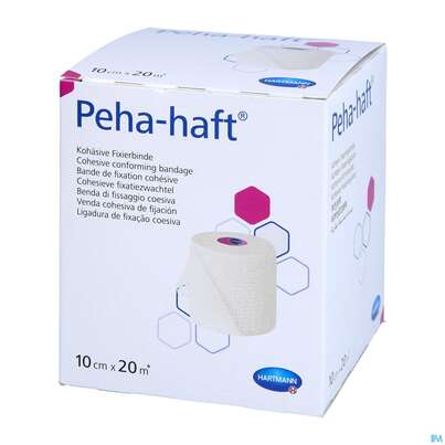 Sie sehen eine Packung Peha-haft Fixierbinde/latexfrei 20mx 10cm 1st, Produktbild: 04 Peha-haft Fixierbinde/latexfrei 20mx 10cm 1st, A-Nr.: 3328310 - 04