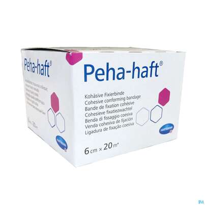 Sie sehen eine Packung Peha-haft Fixierbinde/latexfrei 20mx 6cm 1st, Produktbild: 06 Peha-haft Fixierbinde/latexfrei 20mx 6cm 1st, A-Nr.: 3328296 - 06