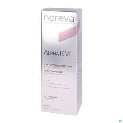 Sie sehen eine Packung Noreva Alphakm Körpermilch 200ml, Produktbild: 03 Noreva Alphakm Körpermilch 200ml, A-Nr.: 2633873 - 03