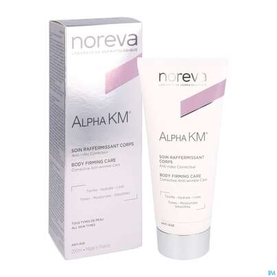 Sie sehen eine Packung Noreva Alphakm Körpermilch 200ml, Produktbild: 06 Noreva Alphakm Körpermilch 200ml, A-Nr.: 2633873 - 06