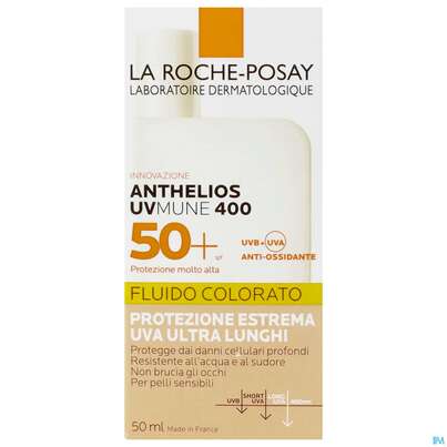 Sie sehen eine Packung Sonnenprodukte La Roche Posay Anthelios/ges/tt Invisfluid 50+ Tt Uv-mu 50ml, Produktbild: 01 Sonnenprodukte La Roche Posay Anthelios/ges/tt Invisfluid 50+ Tt Uv-mu 50ml, A-Nr.: 5572020 - 01