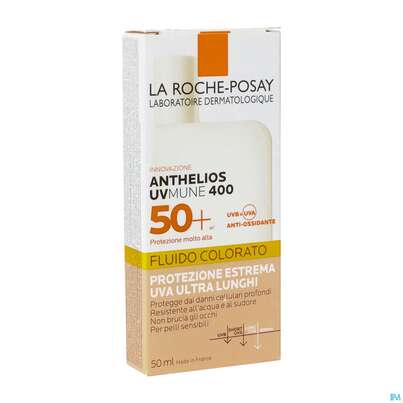 Sie sehen eine Packung Sonnenprodukte La Roche Posay Anthelios/ges/tt Invisfluid 50+ Tt Uv-mu 50ml, Produktbild: 02 Sonnenprodukte La Roche Posay Anthelios/ges/tt Invisfluid 50+ Tt Uv-mu 50ml, A-Nr.: 5572020 - 02