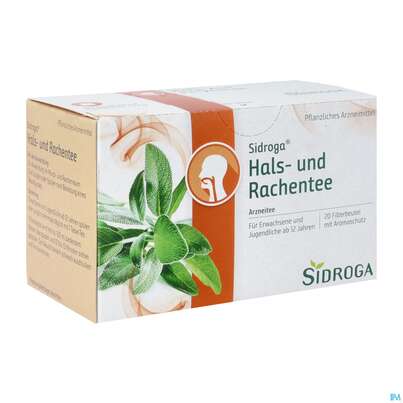 Sie sehen eine Packung Sidroga Tee Doppelkammerbeutel Hals +rachentee 20st, Produktbild: 02 Sidroga Tee Doppelkammerbeutel Hals +rachentee 20st, A-Nr.: 3442980 - 02