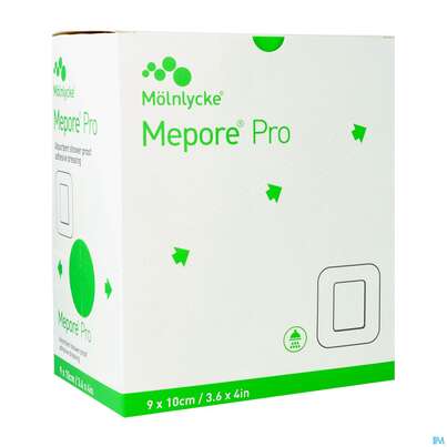 Sie sehen eine Packung Wundverband Mepore/pro Folienverband Steril 9x 10cm 40st, Produktbild: 03 Wundverband Mepore/pro Folienverband Steril 9x 10cm 40st, A-Nr.: 3080181 - 03