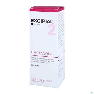 Sie sehen eine Packung Excipial U Hydrolotio 2% Urea 200ml, Produktbild: 02 Excipial U Hydrolotio 2% Urea 200ml, A-Nr.: 2691793 - 02