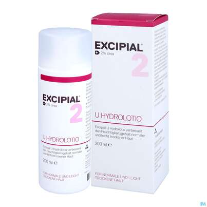 Sie sehen eine Packung Excipial U Hydrolotio 2% Urea 200ml, Produktbild: 04 Excipial U Hydrolotio 2% Urea 200ml, A-Nr.: 2691793 - 04